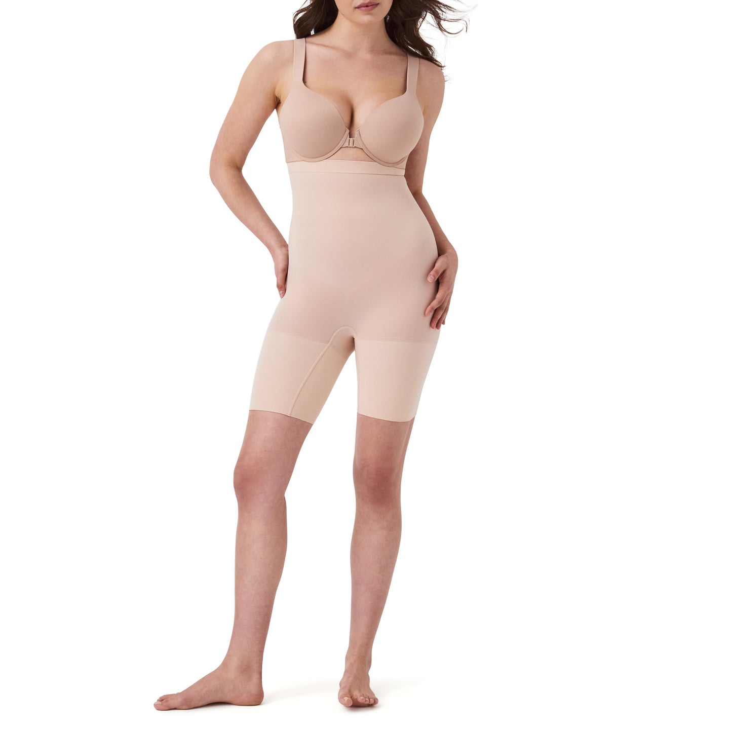 SPANX SPANXsculpt Power Series High-Waisted Mid-Thigh Short - Lightweight, All-Day Comfort - Core Control Shapewear