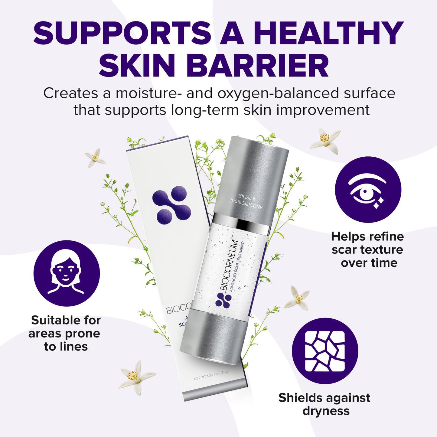 Biocorneum Silicone Scar Gel with Silishield®, SPF 30 Scar Cream