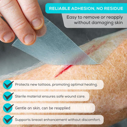 MedVance Silicone Adhesive Medical Tape, Scar Sheet, 1" x5' (3 Pack) | Medical Grade & Waterproof