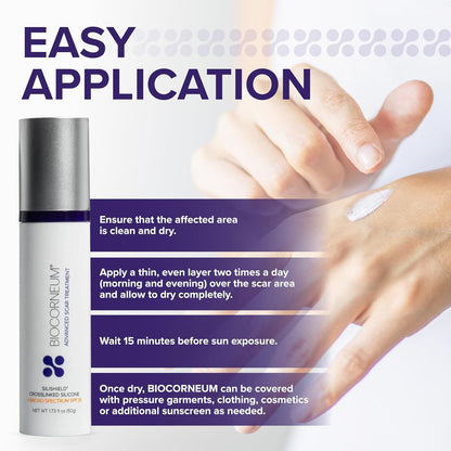 Biocorneum Silicone Scar Gel with Silishield®, SPF 30 Scar Cream