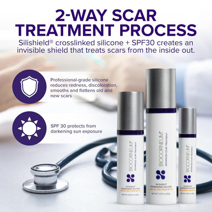 Biocorneum Silicone Scar Gel with Silishield®, SPF 30 Scar Cream