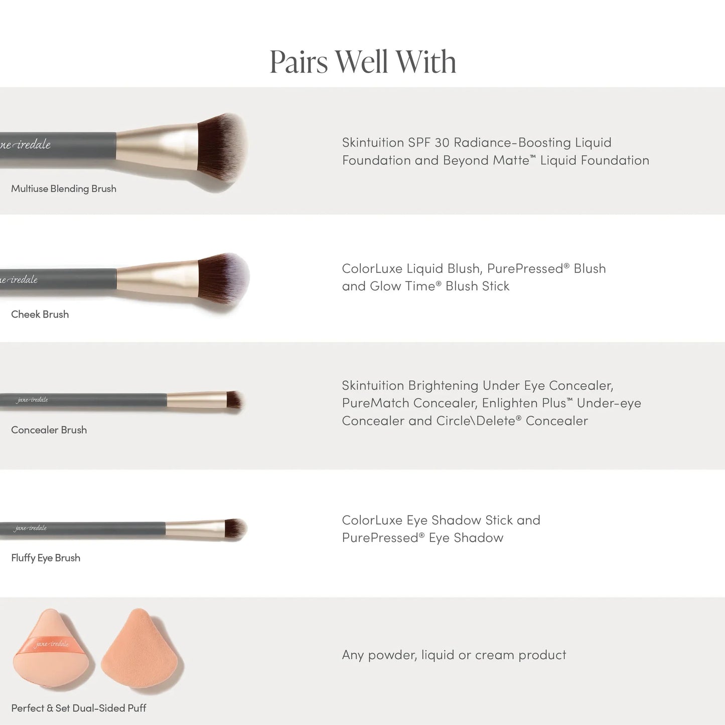 Jane Iredale Pro Series Essentials Brush Set